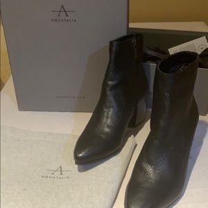 Aquatalia Black Ankle Boots